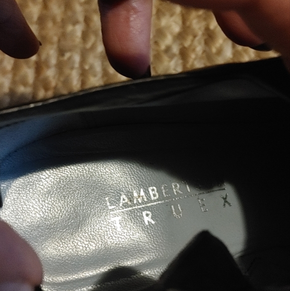 Lambertson Truex Black Leather.Booties Sz.37. 6.5 made in Italy - Picture 8 of 9